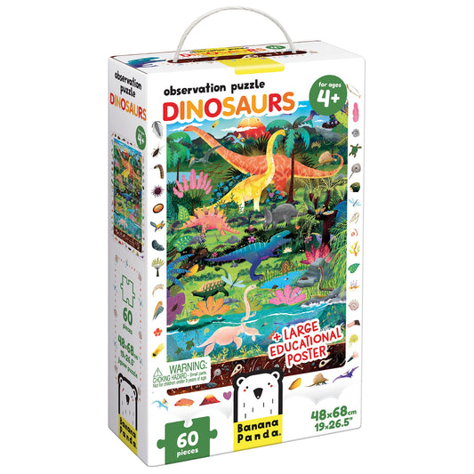 Puzzle Observation Dinosaurs (60 piezas) 4+