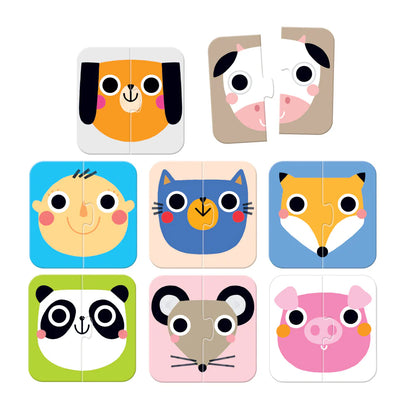 Pack 1 año +: Puzzles On The Go: Caras y Animales