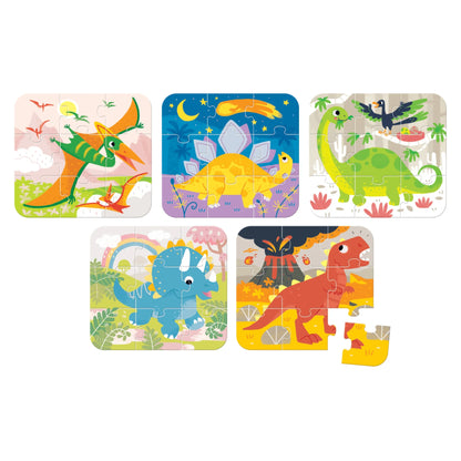 Pack 3 años +: Puzzles Autos y Dinosaurios