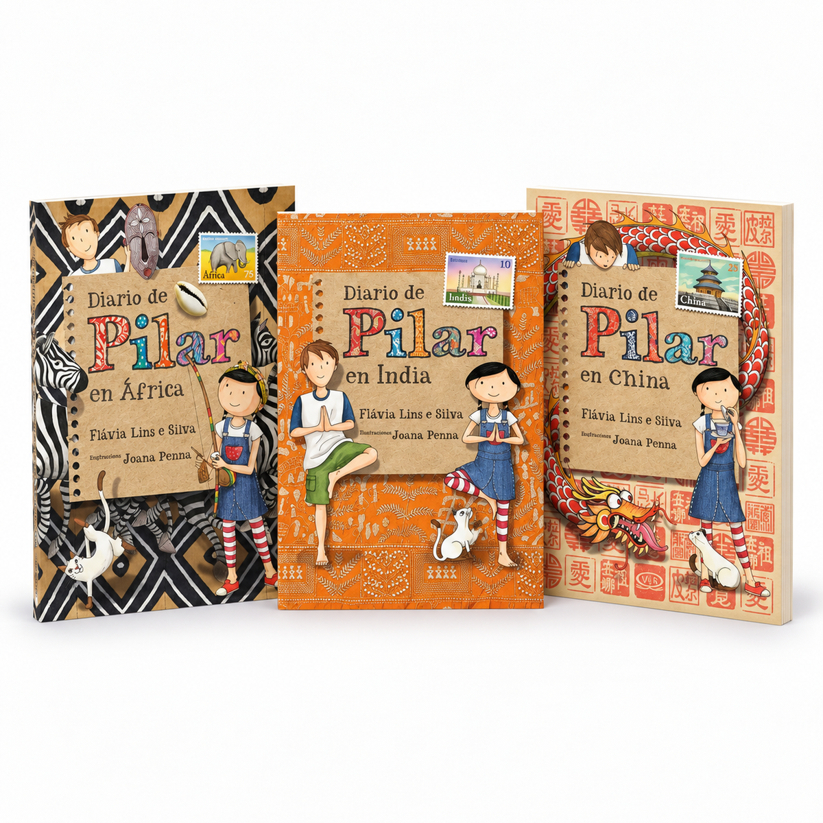 Pack x3 Diario de Pilar: Aventuras por el mundo