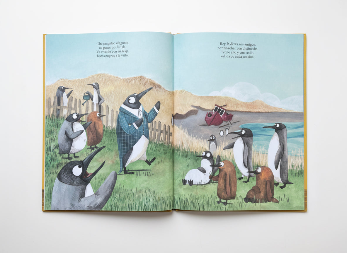 Un Pingüino Rey (amistad y resolución de problemas) 4 años +