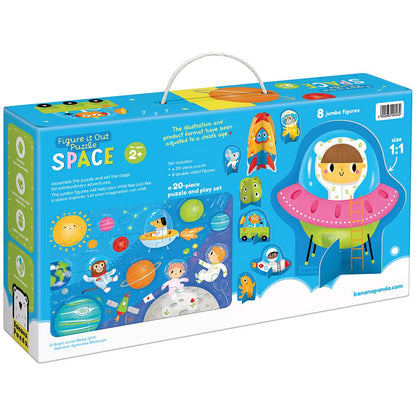 Puzzle Figure it Out Space (20 piezas, 8 figuras cartón) 2+
