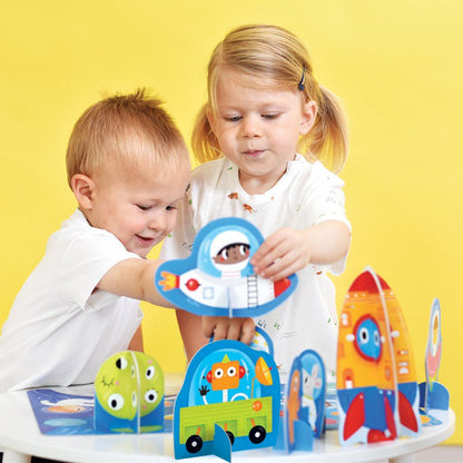 Puzzle Figure it Out Space (20 piezas, 8 figuras cartón) 2+