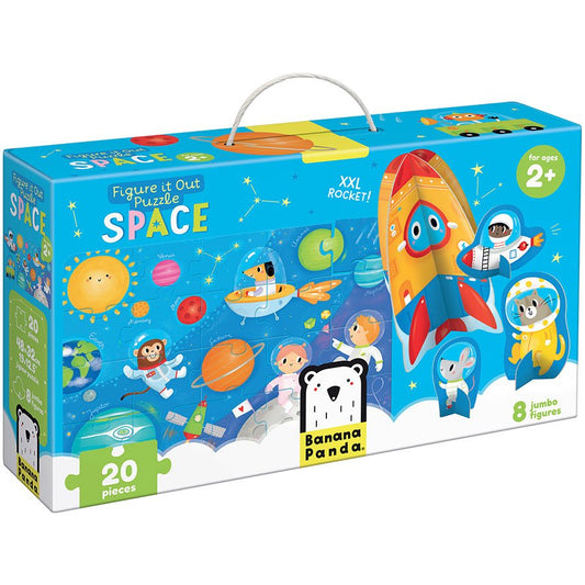 Puzzle Figure it Out Space (20 piezas, 8 figuras cartón) 2+