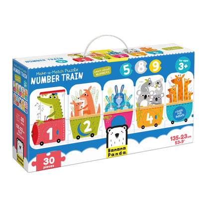 Puzzle Make a Match Number Train (30 piezas) 3+