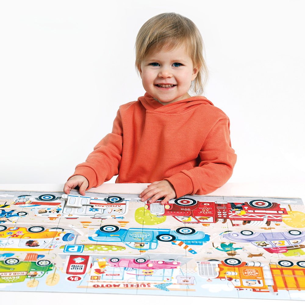 Puzzle Moto Jumbo Cars (40 piezas) 3+