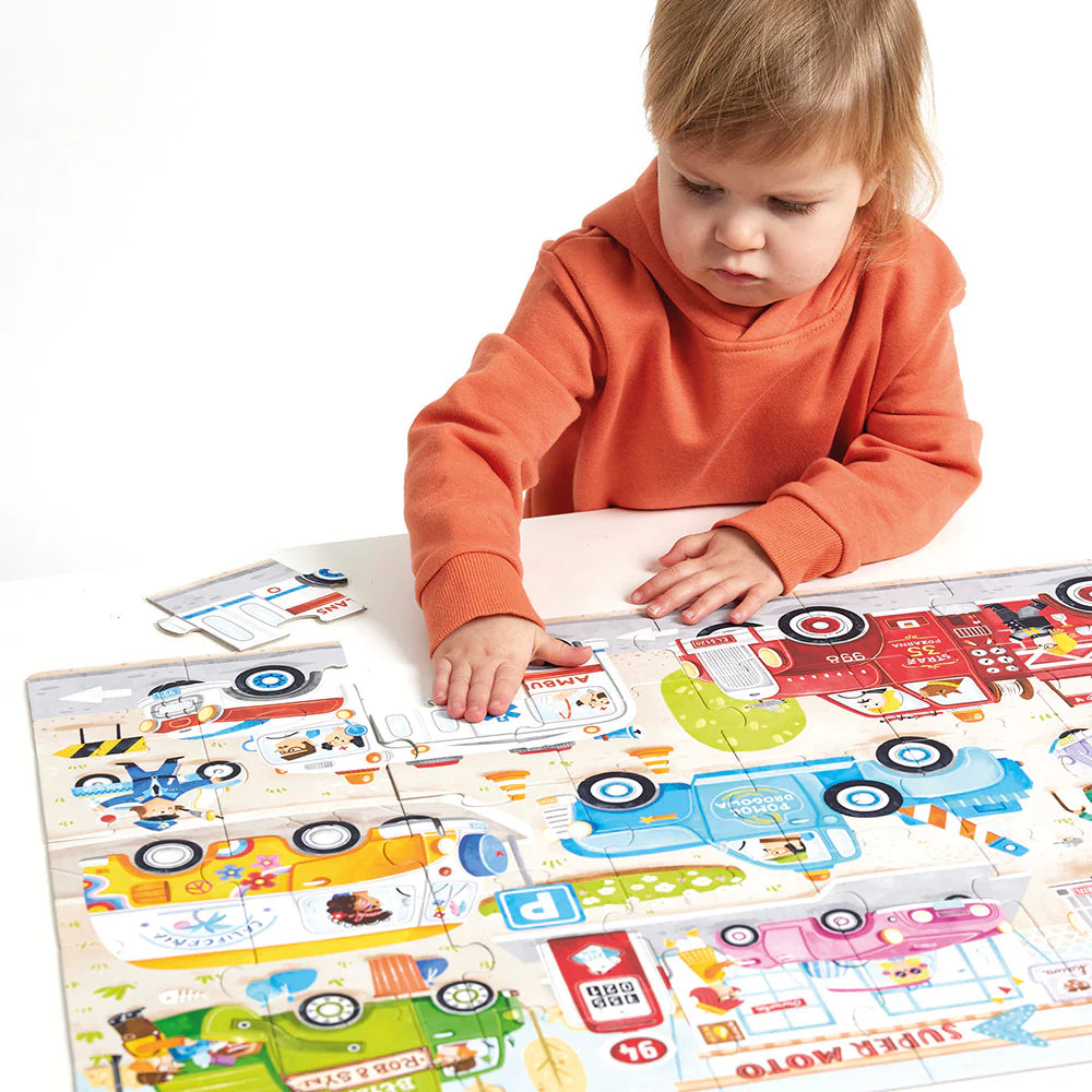 Pack 3 años +: Puzzles Autos y Dinosaurios