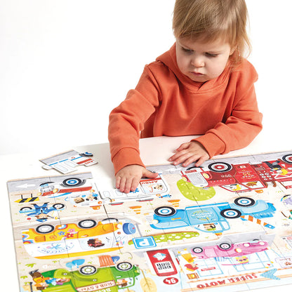 Pack 3 años +: Puzzles Autos y Dinosaurios