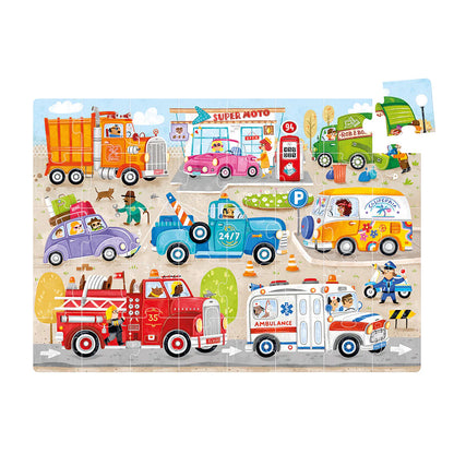 Pack 3 años +: Puzzles Autos y Dinosaurios
