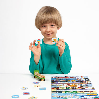 Puzzle + Transportes (60 piezas) 4+