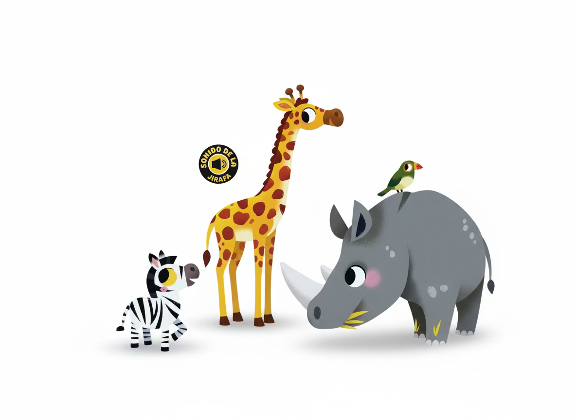 Quién hace… GRRR. Con 10 sonidos de animales. 0 a 3 años