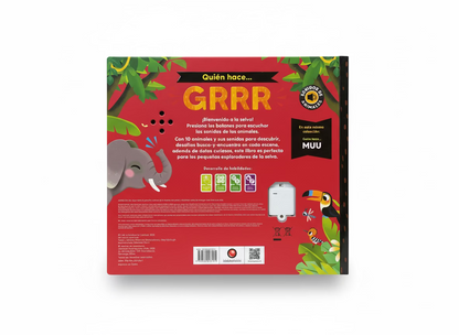 Quién hace… GRRR. Con 10 sonidos de animales. 0 a 3 años