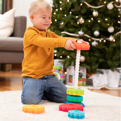 SpinAgain™, juego de construcción y encaje sensorial 12m+