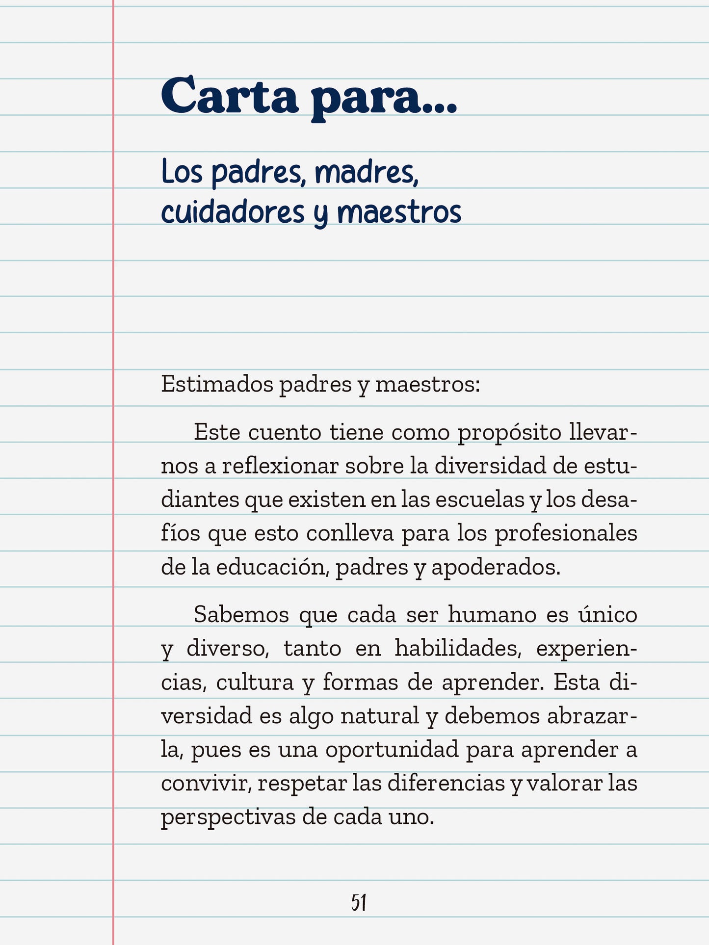 Teobaldo y la escuela para todos (diversidad y respeto)