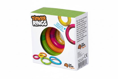 Tinker Rings, 5 anillos imantados con texturas. 2+
