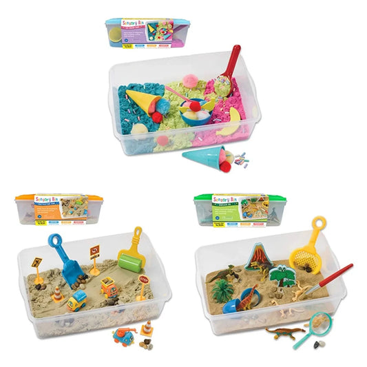 Pack x3: Helados, Construcción y Dinosaurios Sensorial