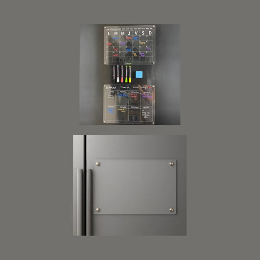 Pack x3: Calendario Semanal y Mensual + Pizarra Lisa