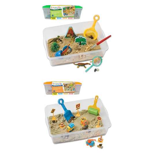 Pack x2: Dinosaurios y Construcción Sensorial