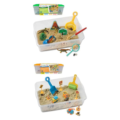 Pack x2: Dinosaurios y Construcción Sensorial M