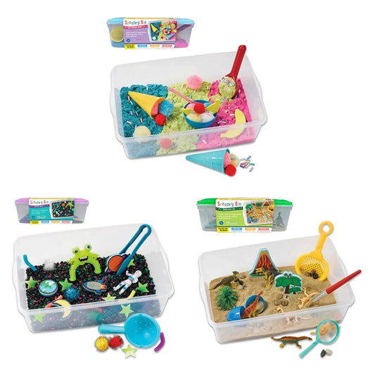 Pack x3: Helados, Espacio y Dinosaurios Sensorial