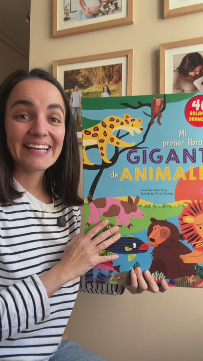 Mi primer libro gigante de animales (animales, curiosidad, solapas). 2 años +