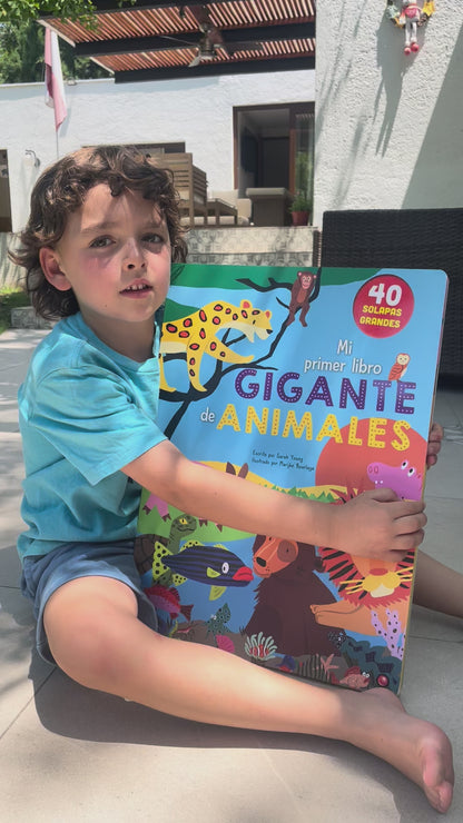 Mi primer libro gigante de animales (animales, curiosidad, solapas).