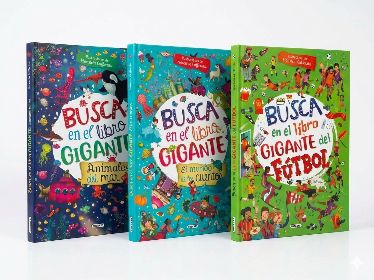 Pack x3: Megapack Busca y Encuentra en libros Gigantes