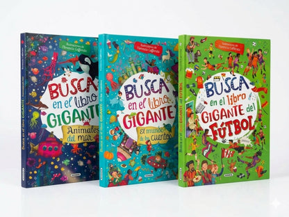 Pack x3: Megapack Busca y Encuentra en libros Gigantes