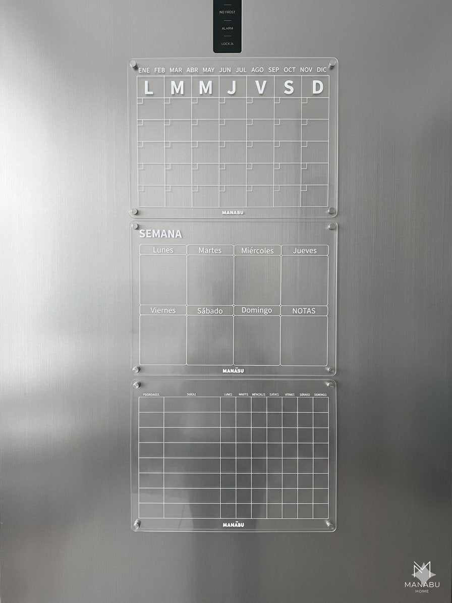 Pack x3: Calendario Mensual + Semanal + Rutinas