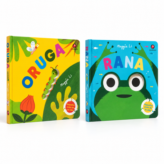 Pack x2: Pequeños ciclos de la vida: Oruga y Rana